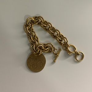 R initial charm bracelet